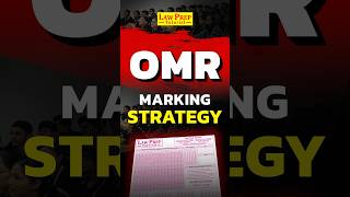 CLAT 2025 : Best Strategy for Marking an OMR Sheet #shorts