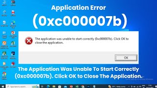 How To Fix 0xc000007b Error? #0xc000007b #applicationerror #error #errors #fix #errorfix #windows