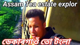 Assam tea estates explore by train/Dekargaon to Tangla travel 
