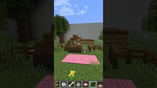 Building a cute #minecraft dog house!