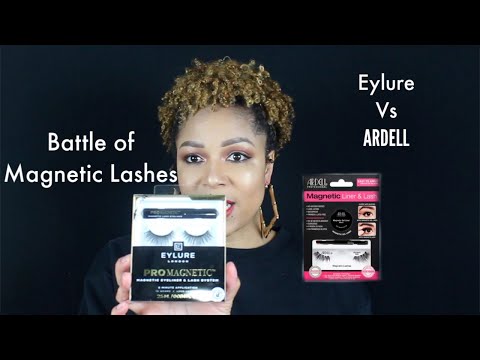 Eylure ProMagnetic Eyeliner & Faux Mink Wispy Lash  system VS Ardell Magnetic Liner & Wispies kit