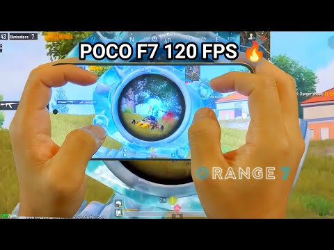 POCO F7 120 FPS BGMI PUBG TEST (FPS METER +HANDCAM)