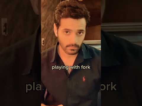 Wahaj Ali playing with Fork 😂 #wahajali #yumnazaidi #terebin
