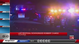 California law proposal downgrades robbery charges