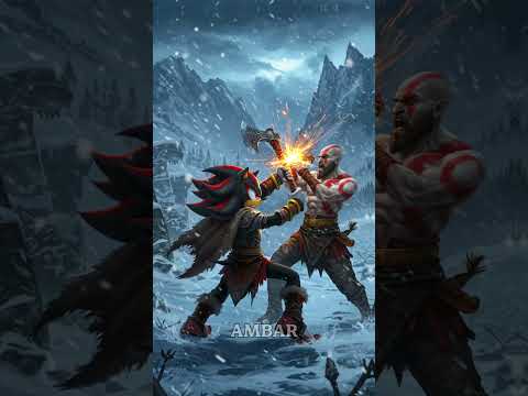 Kratos vs Norse god Sonic, Shadow, Blaze #sonic #battle #shorts