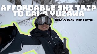 I went skiing at Gala Yuzawa Ski Resort | budget ski trip in Japan | Japan vlog