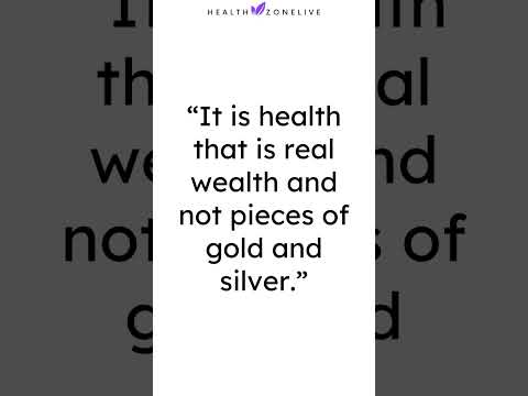 “It is health that is real wealth and not pieces of gold and silver.” #healthy