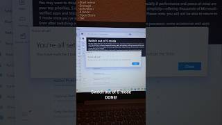 How to Switch out of S mode in Windows 11 #shortvideo #tutorial #windows11