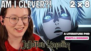 FIRST REACT to Jujutsu Kaisen as a Literature PhD | 2x8 React & Discussion
