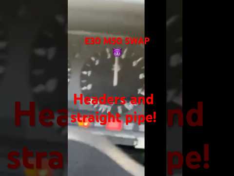 BMW E30 M50 straight piped & headers #bmw #automobile #e30 #exhaust #straightpipes #asmrsounds #car