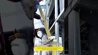 High-efficiency cladding solution for new steel structure exterior walls #warehouse #build #steel