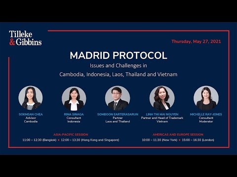 [EN] Madrid Protocol: Issues and Challenges in Cambodia, Indonesia, Laos, Thailand and Vietnam