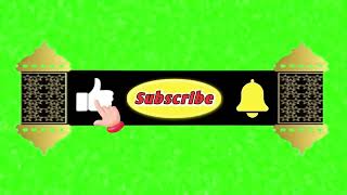 like and subscribe green screen button| animated green screen subscribe button|