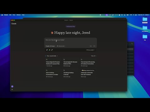 Late night demo/tutorial of MCP!!  Using Claude Desktop to auto-organize my files (Setup + Example)