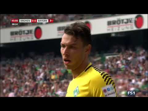 ไฮไลท์ฟุตบอล บุนเดสลีกา แวร์เดอร์ เบรเมน 0-2 บาเยิร์น มิวนิค  26 ส ค  2017