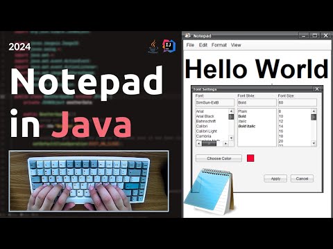 ASMR Programming - Notepad Text Editor  - Java Beginner Project Tutorial
