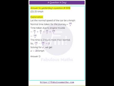 Daily Maths Challenge #19 - Solids and Geometry  #education