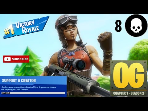 Fortnite OG | 8 Kill Win Gameplay | Controller Player | Creator Code: Cloakified (1080p Open)