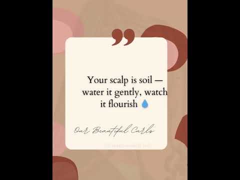 💧 Your Scalp Is Soil — Water It Gently|#quotes #naturalhair #healthyhair  #naturalhaircare