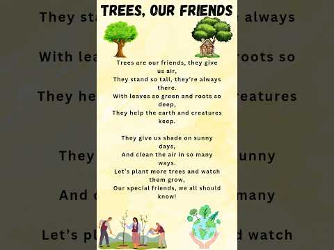 Trees our friends| Poems in English | English poem for kids | #shorts