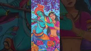 radha krishna watercolor art #watercolor #watercolouart #drawing #radhakrishnaart