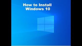 How to install windows 10
