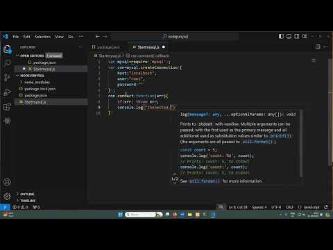 Create Database  using node js Mysql |Node Js With Mysql|Programmers Club|Node Js Tutorial