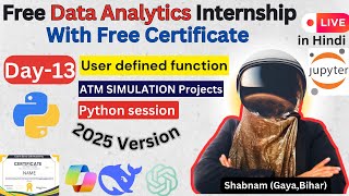 DAY-13| MASTER In User- Defined Functions in Python With  PROJECTS|| PYTHON TUTORIAL |