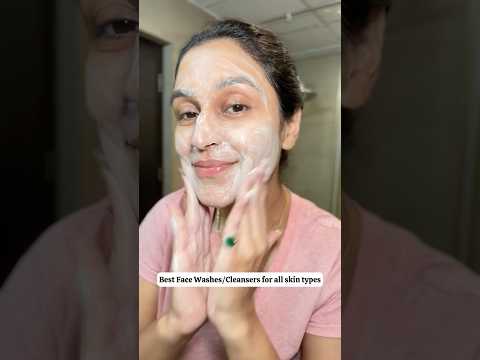 Best glowing skin cleansers/face washe for all skin types! #facewash #cleanser #skincareroutine