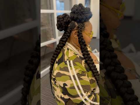 Butterfly Braids with a twist! #butterflybraids #knotlessbraids  #braids #braidstyles #braidstyles