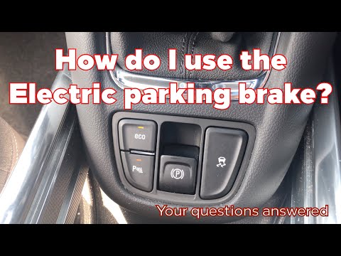 How do I use my Vauxhall electronic parking brake?