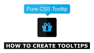 How To Create Tooltips with CSS - No Javascript  - Pure CSS Tutorial For Beginners