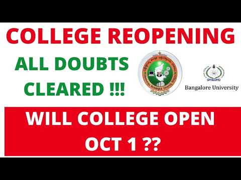 ALL UNIVERSITY UPDATE| vtu updates | COLLEGE REOPENING ALL DOUBTS CLEARED !!!