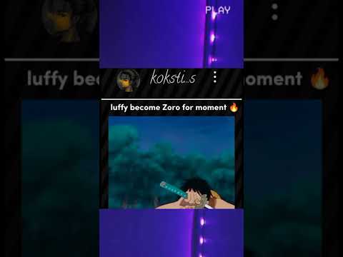 luffy become Zoro for moment 🔥#luffy#zoro#shorts