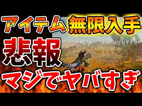 【モンハンワイルズ】この方法使うと流石にゲームがつまらなくなるのでは？無限にアイテムが使用できるMODがヤバすぎる【モンスターハンターワイルズ/PS5/steam/最新作/攻略switch2