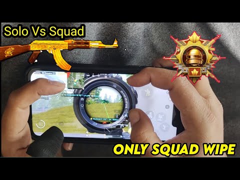 SOLOvsSQUAD | Only Clutches | iPhone 11 HD+60FPS | 4Finger Claw Gyroscope Gameplay