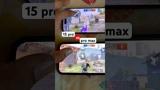 iphone 15 pro vs iphone 15 pro max bgmi test #pubg