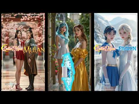 What If Disney Princesses Were Sailor Guardians? | AI-Generated Fusion Transformations