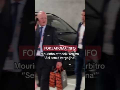 Mourinho contro l'arbitro post Siviglia Roma - 31/05/2023