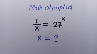Math Olympiad Question || Exponential Equation