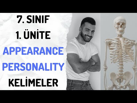 7. SINIF İNGİLİZCE 1. ÜNİTE APPEARANCE AND PERSONALITY - TESTLİ