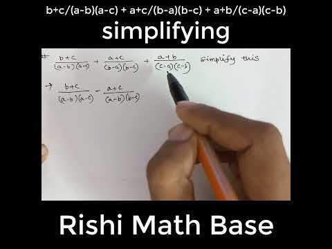 Simplification of algebra #shorts #youtubeshorts 280825