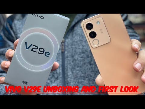 Vivo V29e Unboxing,Setup And First look In 2023 (4k 60)