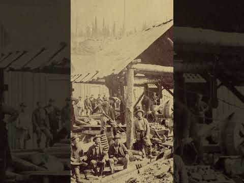 1800's BC Gold Rush ... The "Cameron Claim" on Williams Creek, Barkerville, Cariboo, BC