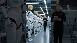 Humanoid Athlete Activation in Futuristic Factory