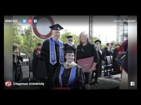 Mom surprised with honorary degree after helping quadriplegic son complete his MBA