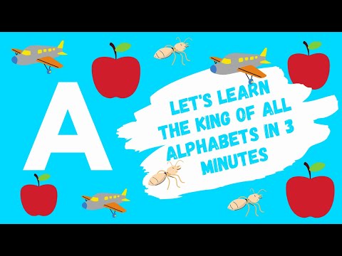 3 Minute Montessori: Learn how to Homeschool ABC Lesson 1: The Alphabet A by Junior Scholars