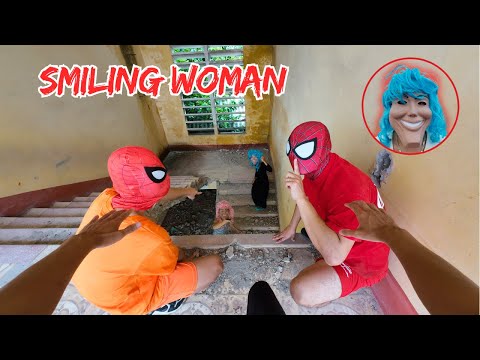 Smiling Woman Chases Team Spider Man Part 21 | Horror Parkour POV