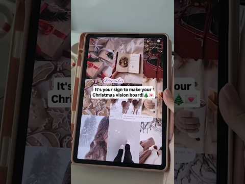It's your sign to make your Christmas vision board! 🎄💌 #androidtablet