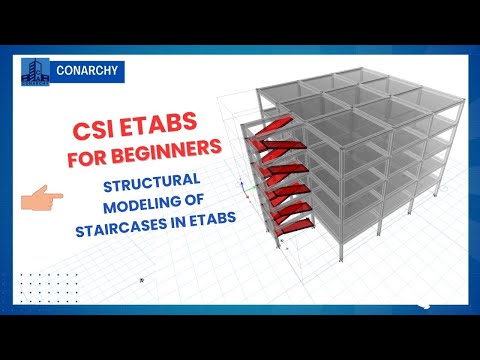 10. ETABS Building Design: Structural Modeling of Staircases in ETABS